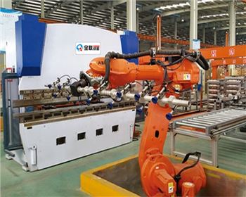 蘭州數控(kòng)折彎機自動上下(xià)料機器人自動化(hua)生産線
